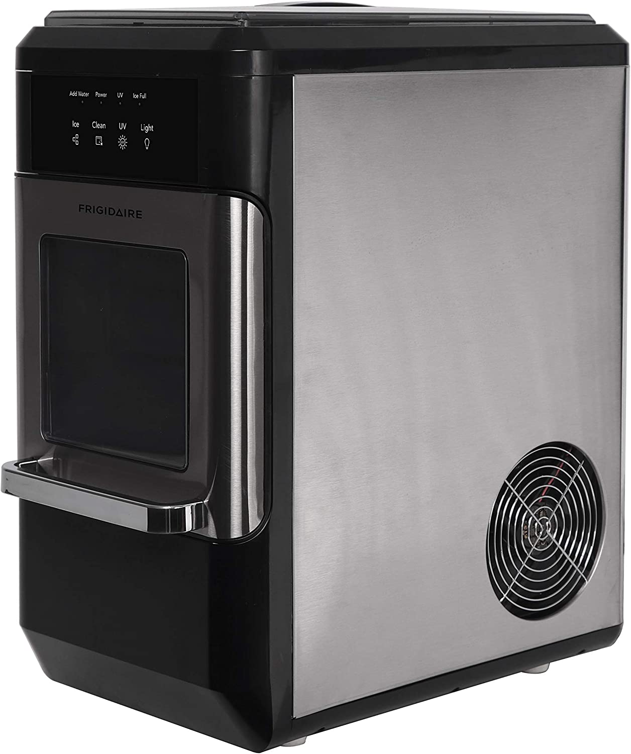 Frigidaire EFIC235-AMZ Countertop Crunchy Chewable Nugget Ice Maker, 44lbs  per day, Self Cleaning Function