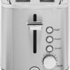 GE Stainless Steel Toaster | 2 Slice | Extra Wide Slots for Toasting Bagels, Breads, Waffles & More | 7 Shade Options for the Entire Household to Enjoy | Countertop Kitchen Essentials | 850 Watts