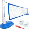 GoSports Splash Net PRO Pool Volleyball Net Includes 2 Water Volleyballs and Pump, Blue
