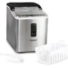 Igloo Automatic Ice Maker, Self- Cleaning, Countertop Size, 26 Pounds in 24 Hours, Ice Cubes in 7 Minutes, LED Control Panel, Scoop Included, Perfect for Water Bottles, Mixed Drinks, Stainless Steel