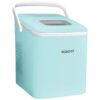 Igloo ICEB26HNAQ Automatic Self-Cleaning Portable Electric Countertop Ice Maker Machine With Handle, 26 Pounds in 24 Hours, 9 Ice Cubes Ready in 7 minutes, With Ice Scoop and Basket, Original Aqua