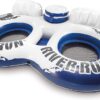 Intex River Run II Inflatable 2-Person Pool Tube Float with Attached Cooler and Repair Kit