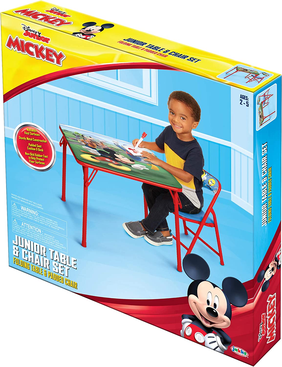 Kids Activity Table and Chairs Set with 3 Surfaces Including Kids