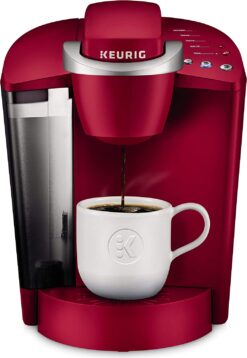 Keurig K-Classic Coffee Maker, Single Serve K-Cup Pod Coffee Brewer, 6 to 10 Oz. Brew Sizes, Rhubarb