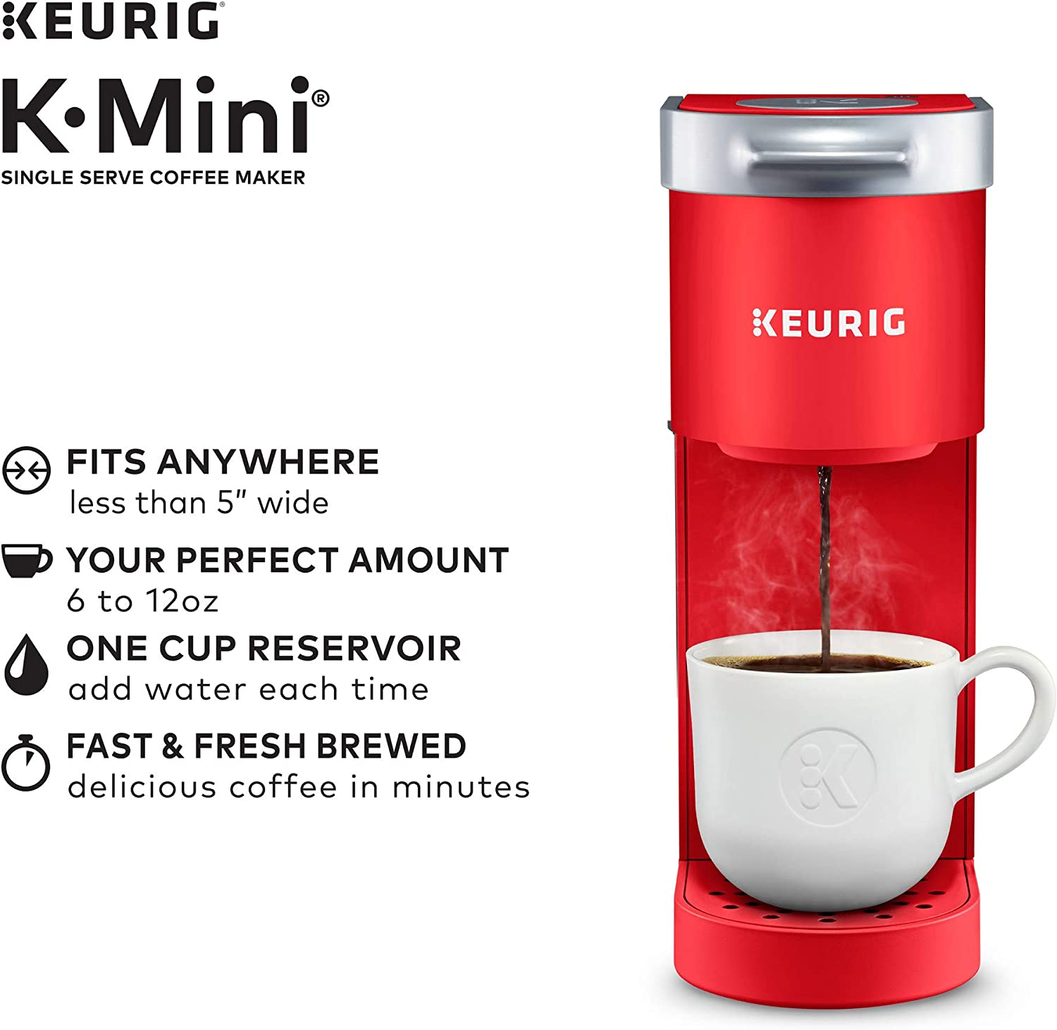 Keurig K-Mini Single-Serve K-Cup Pod Coffee Maker - Black
