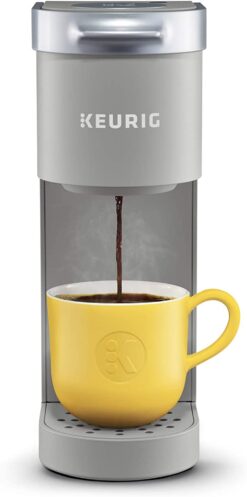 Keurig K-Mini Coffee Maker, Single Serve K-Cup Pod Coffee Brewer, 6 to 12 oz. Brew Sizes, Studio Gray