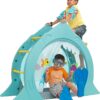 KidKraft Shark Escape Outdoor Toddler Climbing Toy with Ocean Theme Helps Build Gross Motor Skills, Gift for Ages 3-8 , Blue