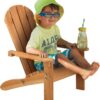 KidKraft Wooden Adirondack Children's Outdoor Chair, Kid's Patio Furniture, Honey, Gift for Ages 3-8 21.5 x 19.2 x 24.5