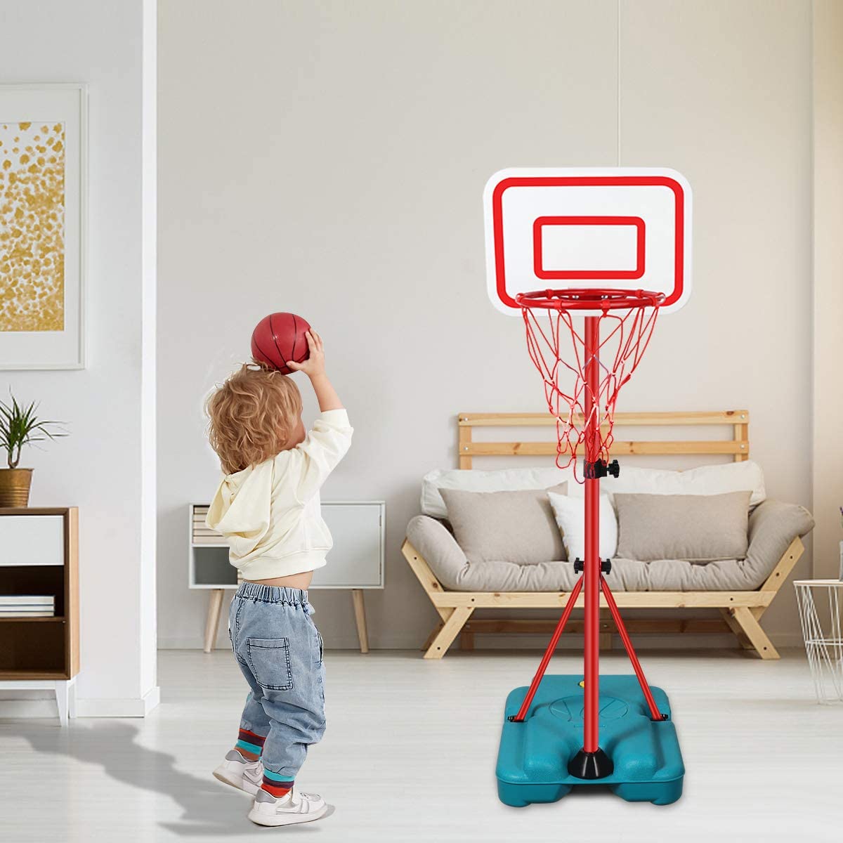 TOY Life Basketball Hoop Indoor Basketball Hoop for Kids Over The