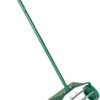 MTB Heavy Duty 18 Inch Aerator Roller Rolling Lawn Garden Spike with Fender Lawn Aerator Home Grass Steel Handle Green Quick and Easy to Assemble