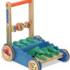 Melissa & Doug Deluxe Chomp and Clack Alligator Push Toy and Activity Walker - Wooden Baby Push Walker For Ages 1+