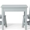 Melissa & Doug Table & Chairs-Gray Furniture - Wooden Activity Play Table And Chairs Set For Kids