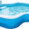 Members Mark Elegant Family Pool 10 Feet Long 2 Inflatable Seats with Backrests. New Version