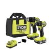 RYOBI PSBCK01K ONE+ HP 18V Brushless Cordless Compact 1/2 in. Drill and Impact Driver Kit with (2) 1.5 Ah Batteries, Charger and Bag