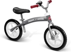 Radio Flyer Balance Bike Glide and Go, Gray Toddler Bike, 11 inches