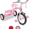 Radio Flyer Classic Pink Dual Deck Tricycle Ride On, 31.5L x 24.5W x 21.5H in.