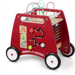 Radio Flyer Deluxe Push & Play Cube Walker, Walker Toy for Ages 1-3