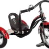 Schwinn Roadster Bike for Toddlers, Kids Classic Tricycle, Boys and Girls Ages 2 - 4 Years Old, Steel Trike Frame, Rear Deck Made of Genuine Wood, & Fabric Tassels, Black