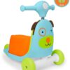 Skip Hop 3-in-1 Baby Activity Push Walker to Toddler Scooter, Zoo Dog