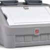 Step2 2-in-1 Toy Box & Art Lid | Plastic Toy & Art Storage Container, Grey