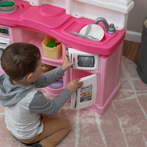 Step2 Fun with Friends Kitchen Set for Kids Pink Includes Toy