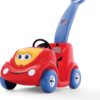 Step2 Push Around Buggy Ride On Toddler Push Car, Red – Ride On Toy with Included Safety Belt, Comfortable Handle, Realistic Wheel for Pretend Play – Push Toy Makes a Great Stroller Alternative