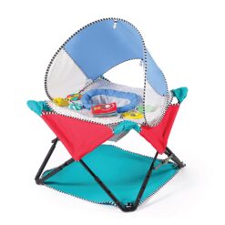Summer-Pop ‘N Jump® SE Portable Baby Activity Center, Sweets & Treats – Lightweight Baby Jumper with Toys and Canopy for Indoor and Outdoor Use