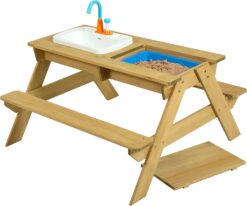 TP Toys, Multi Purpose Kids Activity Table | Sand and Water Table, Craft Table, Kids Play Table, Or Toddler Picnic Table | One Toy, Unlimited Outdoor Activities for Kids. Boys and Girls Age 2-6.