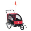 Aosom 2-in-1 Child Bike Trailer and Double Stroller