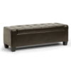 Baxton Studio Manchester Ottoman