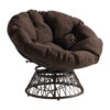 OSP Furniture Papasan Chair, Brown
