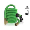 CozyBox 50ft Water Hose - Upgraded Leakproof Lightweight No-Kink Garden Hose, Flexible Expanding Water Hose with Triple Layered Latex Core, Bag and Holder, Green