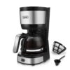 Gevi 4-Cup Coffee Maker with Auto-Shut off, Cone Filter, Stainless Steel Finish, 600ml