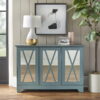 TMS Reflections Buffet Console with Mirrored Doors, Blue