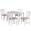 TMS Metropolitan 5- Piece Dining Set, White