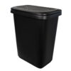 Hefty 20 Gallon Trash Can, Plastic Dual-Function Kitchen Trash Can, Black