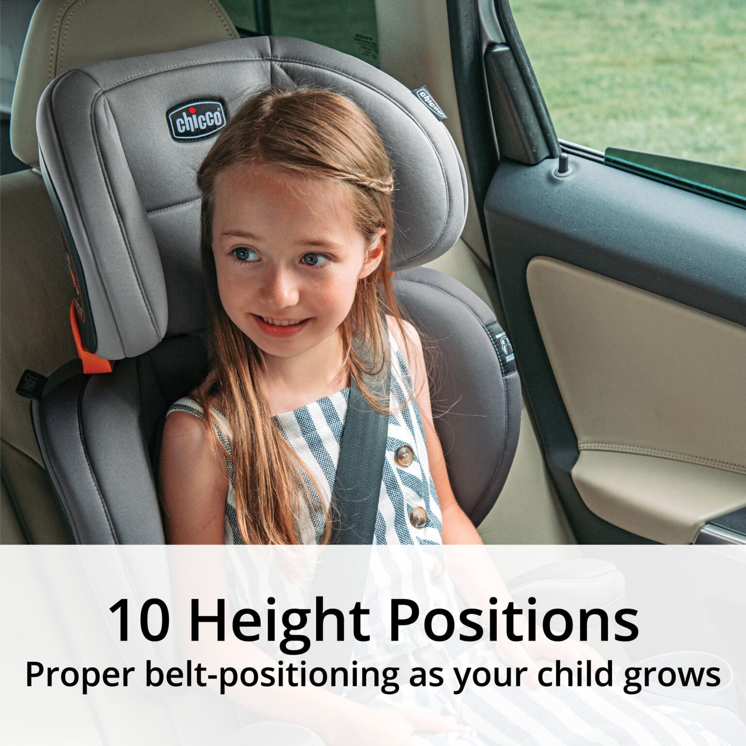 Chicco KidFit ClearTex Plus 2in1 Belt Positioning Booster Car Seat