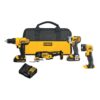 DEWALT DCK444C2 20V MAX Cordless 4 Tool Combo Kit with (2) 20V 1.5Ah Batteries and Charger