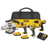 DEWALT DCK466D2 20V MAX Cordless 4 Tool Combo Kit with (2) 20V 2.0Ah Batteries and Charger