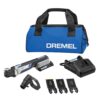 Dremel MM20V01+MM480BU Multi-Max 20V Cordless Oscillating Multi-Tool Kit with 3Pc Universal 1-1/4 in. HCS Wood,Drywall,PVC Flush Cutting Blade