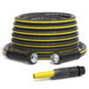 Gardguard Garden Hose 50ft x 5/8" Heavy Duty, Lightweight Not for Drinking Water, Include Nozzle, Black & Yellow