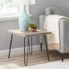 Mainstays Hairpin Leg Square Side Table, Gray