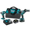 Makita XT291M 18V LXT Lithium-Ion Brushless Cordless 2-Piece Combo Kit (Hammer Drill/Impact Driver) 4.0Ah