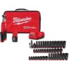 Milwaukee 2567-21H-49-66-7009 M12 FUEL 12V Lithium-Ion Brushless Cordless 3/8 in. Ratchet Kit with 3/8 in. SAE/Metric Impact Socket Set (43-Piece)
