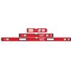 Milwaukee MLBXS-48-22-5107 24 in./48 in. REDSTICK Box Level Set and 7 in. Billet Torpedo Level