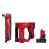 Milwaukee 2426-20-2447-20-48-11-2460 M12 12V Lithium-Ion Cordless Oscillating Multi-Tool with M12 3/8 in. Crown Stapler and 6.0 Ah XC Battery Pack