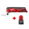 Milwaukee 2426-20-48-11-2420 M12 12-Volt Lithium-Ion Cordless Oscillating Multi-Tool with  M12 2.0Ah Battery