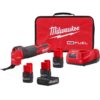 Milwaukee 2526-21HO-48-11-2452S M12 FUEL 12V Lithium-Ion Cordless Oscillating Multi-Tool Kit w/(2) High Output 2.5 Ah Batteries + (1) 5.0 Ah Battery