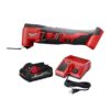 Milwaukee 2626-20-48-59-1835 M18 18V Lithium-Ion Cordless Oscillating Multi-Tool with 3.0Ah Battery and Charger
