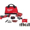 Milwaukee 2836-21-49-10-9113 M18 FUEL 18V Lithium-Ion Cordless Brushless Oscillating Multi-Tool Kit W/ Multi-Tool Blade Kit (9-Piece)